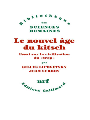cover image of Le nouvel âge du kitsch. Essai sur la civilisation du "trop"